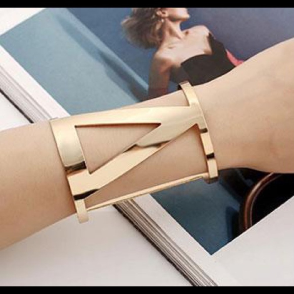 Gold Statement Bangle